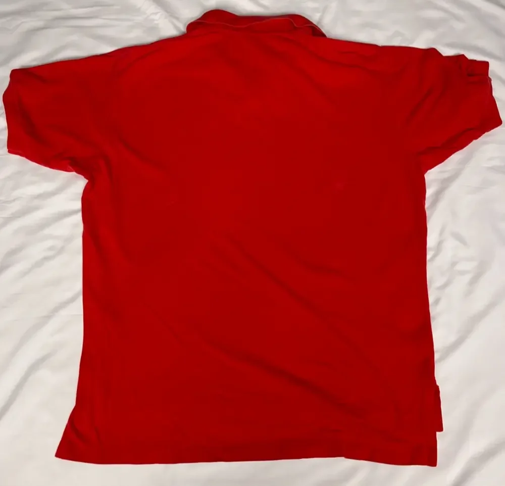 Polo by Ralph Lauren Red Cotton Polo Shirt XL – Made in Bolivia, Classic Fit